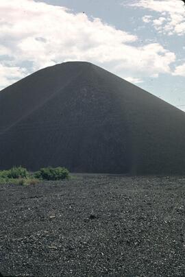 Slag pile along Granby River