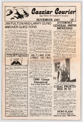 Cassiar Courier - November 1987
