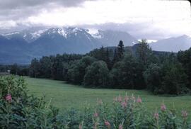Hudson Bay Mountain and farmland near Smithers