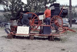 Antique snowmobile at Whitehorse