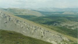 Limestone ridge, N Ogilvie Mts - 07
