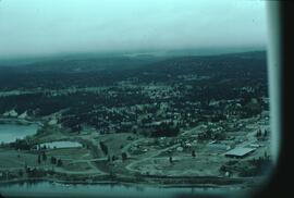 View of Invermere from airplane
