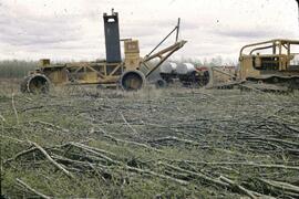 Land clearing equipment at Muskeg River