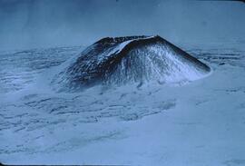 Volcanic cone in winter at Mount Edziza Provincial Park