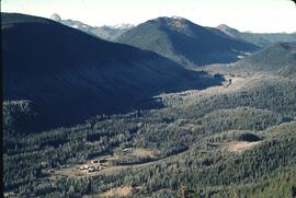 Alpine valley and mountain view at Three Brothers Mountain