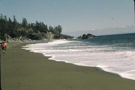 Hiking on beach in the Tsuquanah-Nitnat area on the West Coast Trail