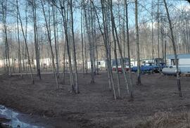 Mobile home park at Charlie Lake