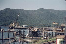 Ship docked at Port Edward wharf