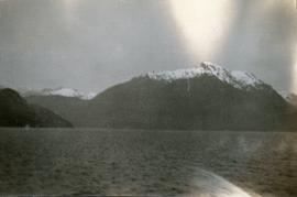 Mountains and ocean, possibly Howe Sound