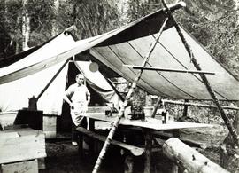 Jack Freeborn, the cook at Aleza Lake Experimental Station in 1925