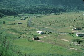 Valley view of rural homesteads in Ooteshenia