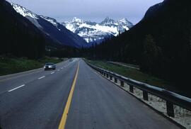 Mountain scenery from highway, Rogers Pass