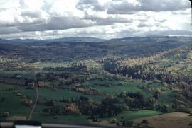 Fall colours from helicopter near Glentanna