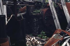 Old buildings at Rose Harbour Whaling Station in the Queen Charlotte Islands