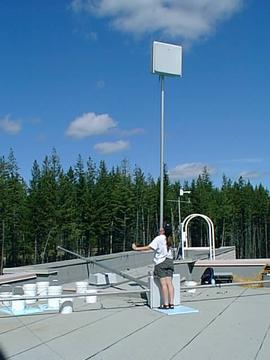 UNBC weather station roof set