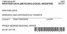 Weather Data (Metereological Register)