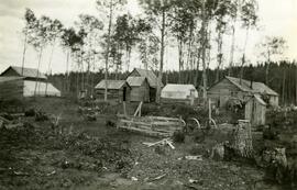 Sawmill outbuildings on Block 181, Fort Fraser townsite