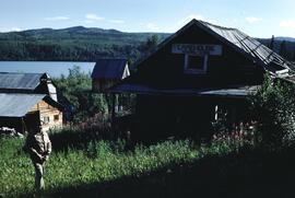 Buildings of old fort at Dease Lake