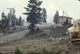 Building foundation near powerlines at Bohan Mountain