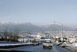 North Road in Vancouver during winter 1971
