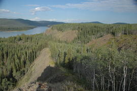 Camp 1, facing west down the Yukon River