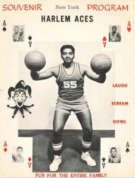 Souvenir Program of the New York Harlem Aces Basketball Show (autographed)