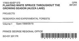 EP 573 - Planting White Spruce Throughout the Growing Season