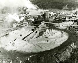 Aerial view of chip distribution system