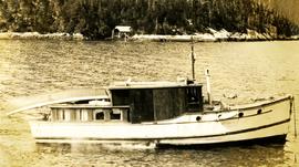 Scavenger's boat in open water