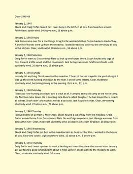 Diary of Willard Freer - January 1, 1948 to December 31, 1949 - Transcript