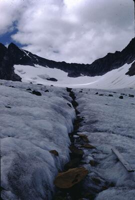 Ice crevasse at Hudson Bay Glacier near Smithers
