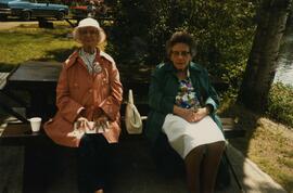 Norah Doherty and companion on a picnic at West Lake