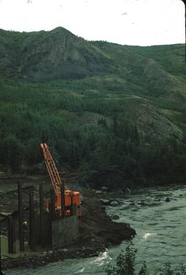 Bridge construction at Tuya Lake