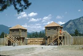 Old fort buildings at Fort Steele