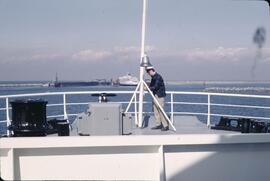 BC ferry sailing into Tsawwassen