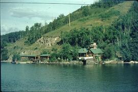 Houses on Fraser Lake shoreline