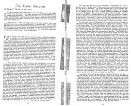 "An Exile Returns" article in S.T.U. Magazine