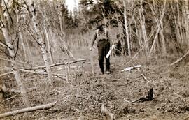 Surveying 5-acre garden tracts at Fort Fraser