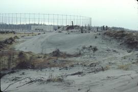 Dune and telecomunication poles near Masset