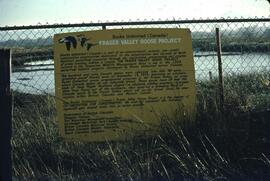 Fraser Valley Goose Project sign at Serpentine Fen