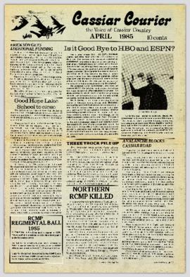 Cassiar Courier - April 1985