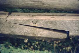 Beams attatched by wooden nails