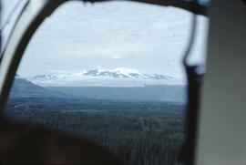 Aerial view of glaciated valley at Galore Creek