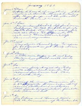Diary of Willard Freer - January 1, 1962 to December 31, 1963