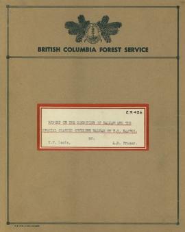 E.P. 426: Report on the Condition of Balsam and the Special Clauses Covering Balsam on T.S. X42765