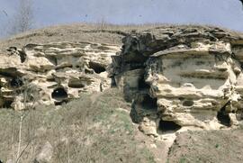 Sandstone weathering at Pouce Coupe