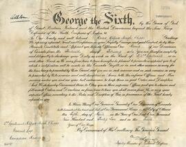 A.H. Phipps' Canadian Army appointment certificate