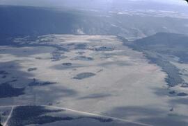 Aerial view of grassland west of Fraser