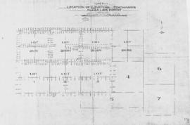 Sketch showing locations of elevations and benchmarks, Aleza Lake Forest, Cariboo
