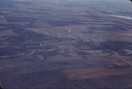 View of Dawson Creek from air